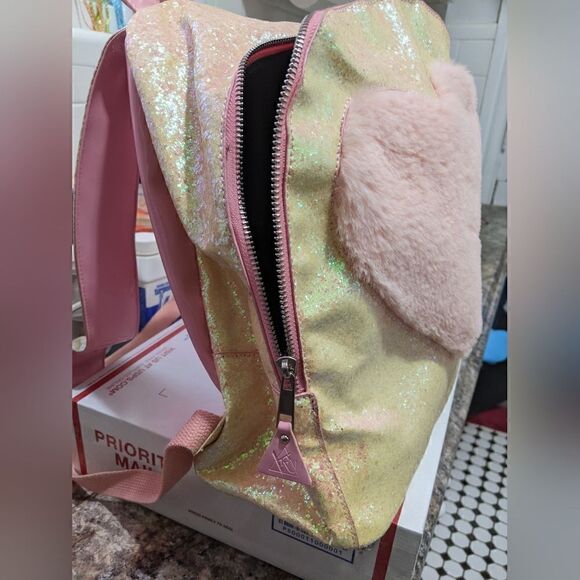 HOST PICK! Yru Pink Heart Purse Backpack Bag main image 5